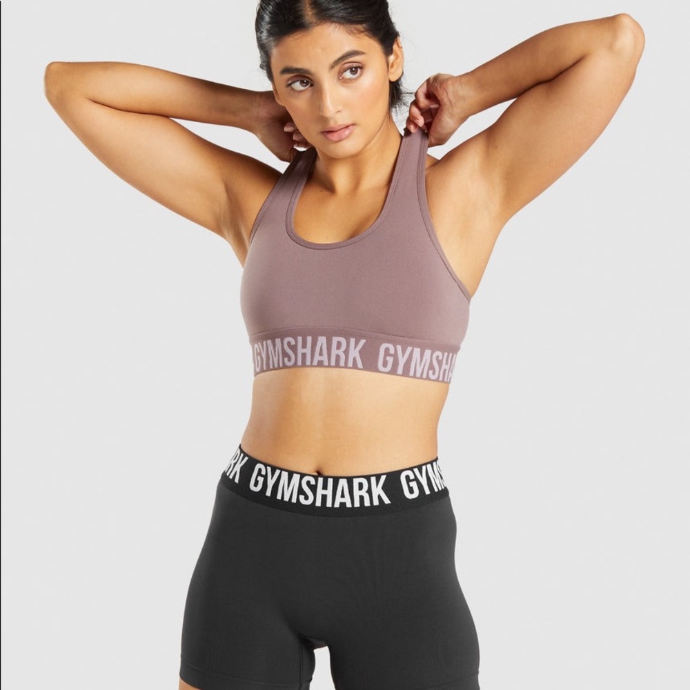 NWOT Gymshark Fit Seamless Sports Bra - Taupe/Purple